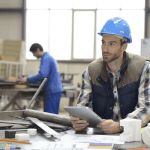 Estudiante de la Maestría en Diseño de productos ideando un nuevo prototipo en un taller